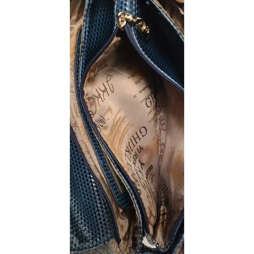 Womens Expandable One Handle Purse Green Gold Color Strap Yirentianzi - Picture 8 of 12